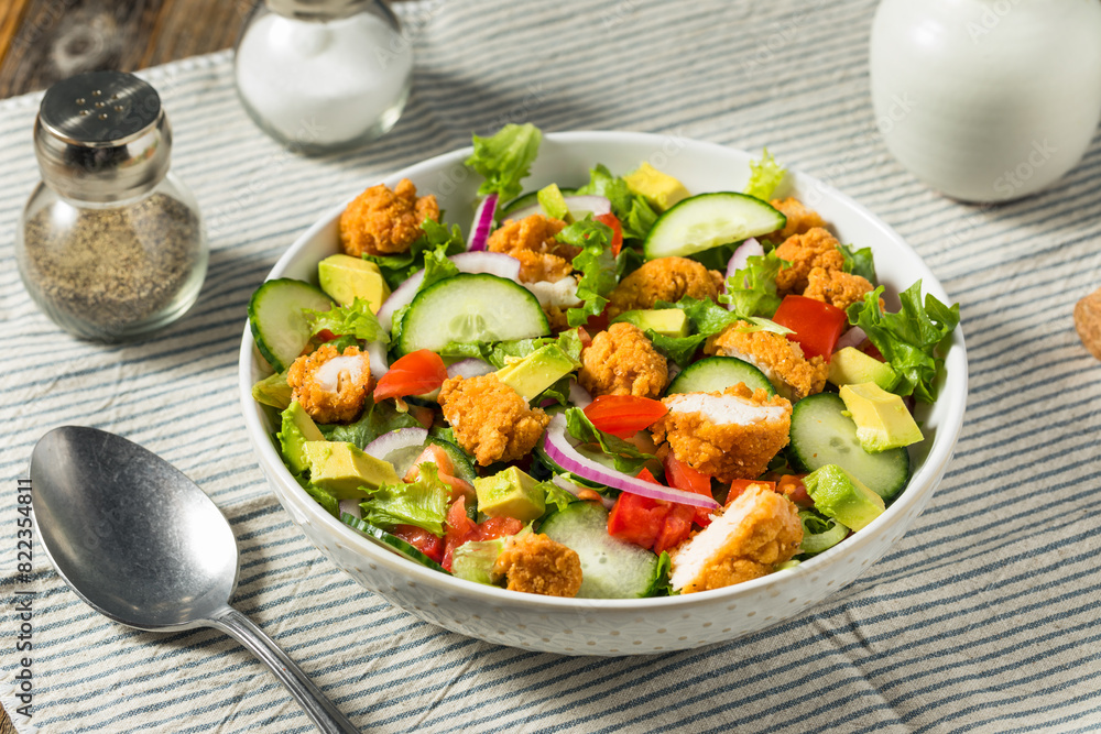 Healthy Homemade Fried Chicken Salad Healthy Homemade Fried Chicken Salad
