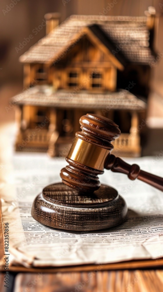 Foreclosure auctions, real estate concept Foreclosure auctions, real estate concept