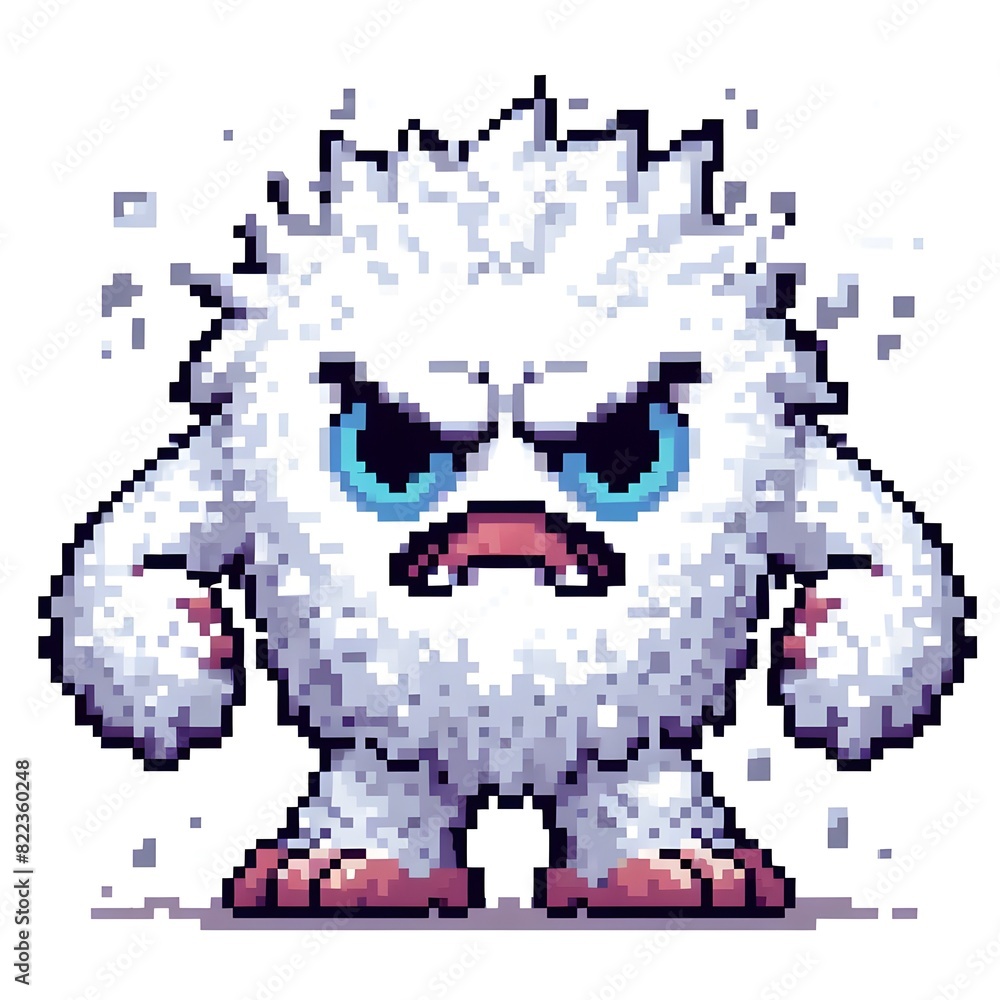 Fototapeta premium Pixel art monster