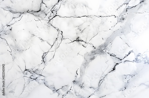 White Marble Texture with Detailed Gray Veins for Modern Interior
