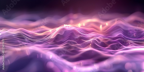 Vibrant 3D visualization of digital terrain in purpleblue hues capturing tec. Concept Terrain Visualization, Digital Art, Purple-Blue Hues, Technology, 3D Design photo