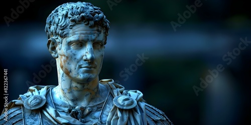 Tiberius Roman emperor in 1437 CE known for technological advancements. Concept Tiberius, Roman Emperor, Technological Advancements, 1437 CE, Historical Figure photo