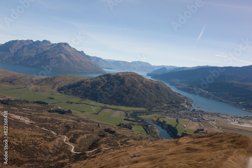 New Zealand lake landscape on the South Island.