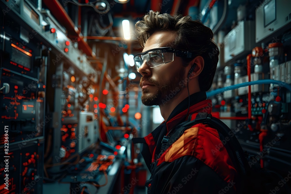 Obraz premium Collaborative Engineer in Business Process Improvement and Operational Efficiency