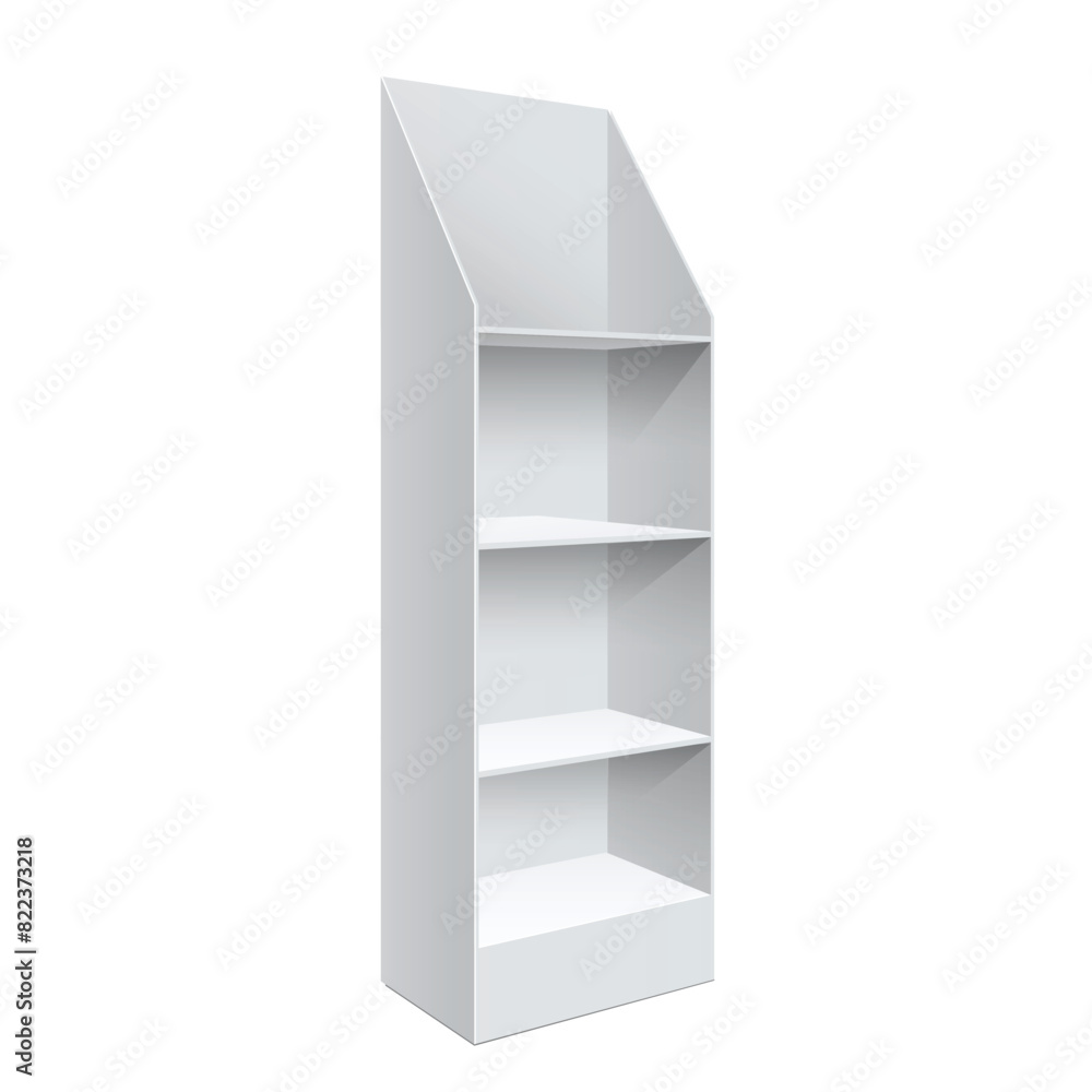 Promotion counter, Retail Trade Stand Isolated on the white background. MockUp Template For Your Design. Vector illustration. Promotion counter, Retail Trade Stand Isolated on the white background. MockUp Template For Your Design. Vector illustration.