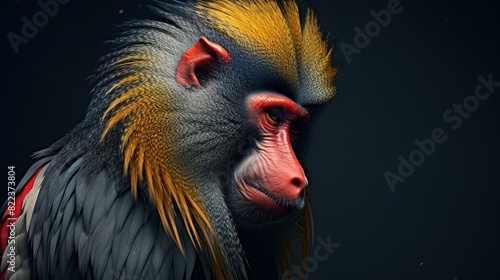 Colourful monkey UHD wallpaper