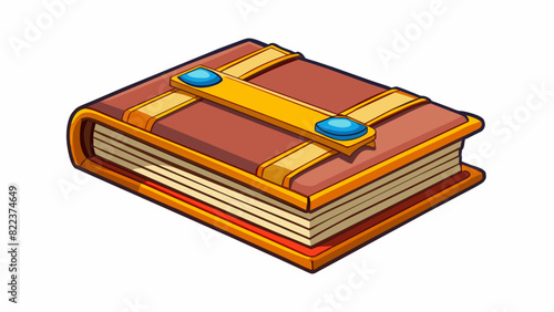 A beautifully bound book with crisp pristine pages and a captivating cover signifying the desire for knowledge and intellectual growth.. Cartoon Vector