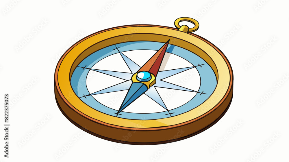 A compass represents reason as it is a steady and reliable tool used for navigation just as reason helps guide us towards making logical and informed. Cartoon Vector A compass represents reason as it is a steady and reliable tool used for navigation just as reason helps guide us towards making logical and informed. Cartoon Vector