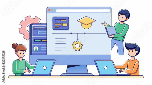 A coding course As technology becomes increasingly important in our daily lives this course aims to teach students the basics of coding through. Cartoon Vector