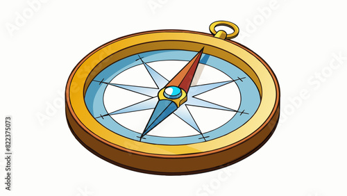 A compass represents reason as it is a steady and reliable tool used for navigation just as reason helps guide us towards making logical and informed. Cartoon Vector
