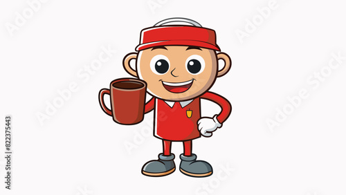 A friendly staff member is like a warm cup of tea soothing and comforting to be around and always willing to lend an ear.. Cartoon Vector