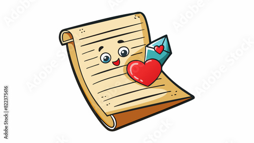 A handwritten love letter While it may not have any monetary value the sentimental and emotional worth of this letter is immeasurable as it holds the. Cartoon Vector