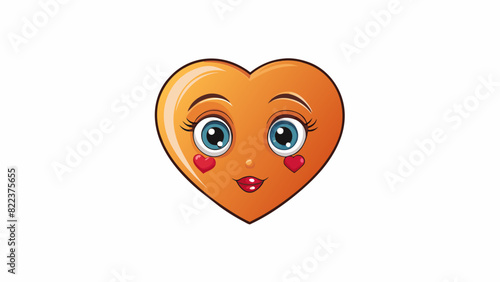 A heartshaped face with a wide forehead high cheekbones and a pointed chin. The eyes are large and wideset with long fluttery eyelashes and the lips. Cartoon Vector