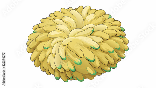A natural fibrous substance This substance is light and airy with a soft texture. It is made up of interlocking fibers and can be found in plants. Cartoon Vector