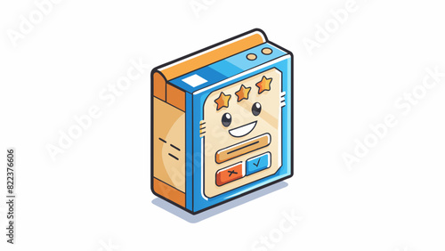 A review of a product The packaging was sleek and sy giving a sense of quality. The product itself was lightweight and compact making it convenient to. Cartoon Vector