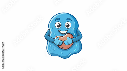 A soft soothing voice that wraps around you like a warm hug gentle and calming like a babbling brook.. Cartoon Vector