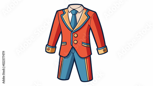 A suit is a statement piece that can elevate any outfit. The jacket and trousers are often made of the same fabric creating a cohesive and polished. Cartoon Vector