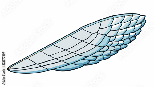 At first glance the wing appeared to be made of plain gray fabric. But upon closer inspection it was clear that it was actually made up of thousands. Cartoon Vector