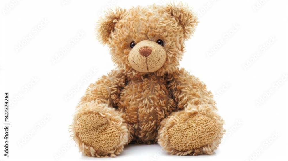 Obraz premium Cute teddy bear isolated on white background. generative ai