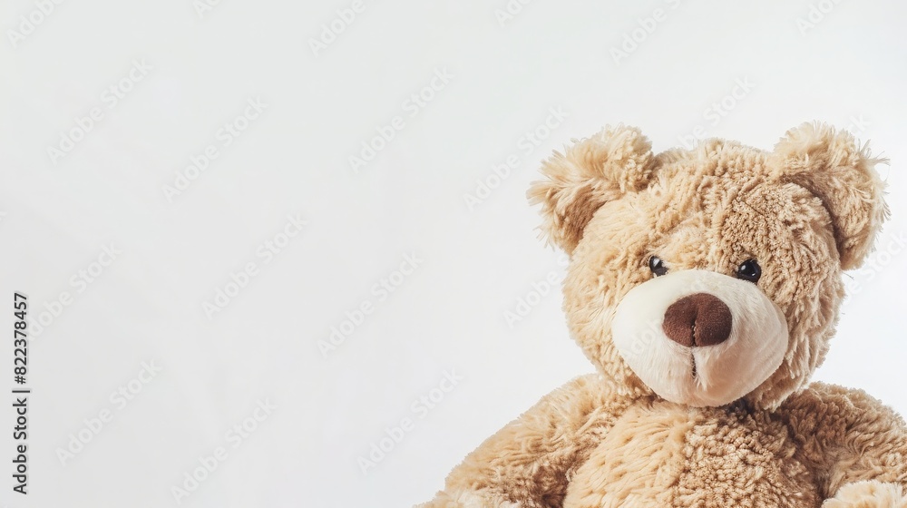 Cute teddy bear isolated on white background. generative ai Cute teddy bear isolated on white background. generative ai
