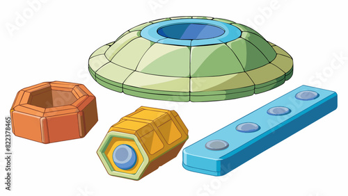 Light and weightless A lightweight material that can be molded into different shapes and used for anything from drinking glasses to window panes.. Cartoon Vector