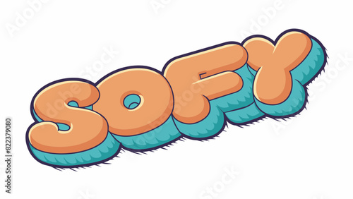 The last word is soft and fluffy with a comforting warmth to it. Its surface is covered in a soft plush material perfect for snuggling up with on a. Cartoon Vector
