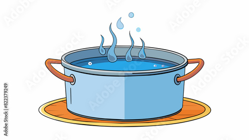 The principle of convection is apparent when observing a pot of boiling water as the hot water rises to the surface while the cooler water sinks to. Cartoon Vector