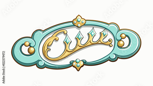 This word is small and delicate with dainty features and a delicate frame. It is often decorated with intricate designs and sparkling jewels a symbol. Cartoon Vector