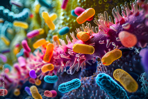 human microbiome and bacteria and fungi inhabit the body