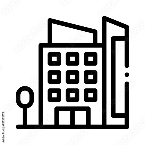 hotel line icon