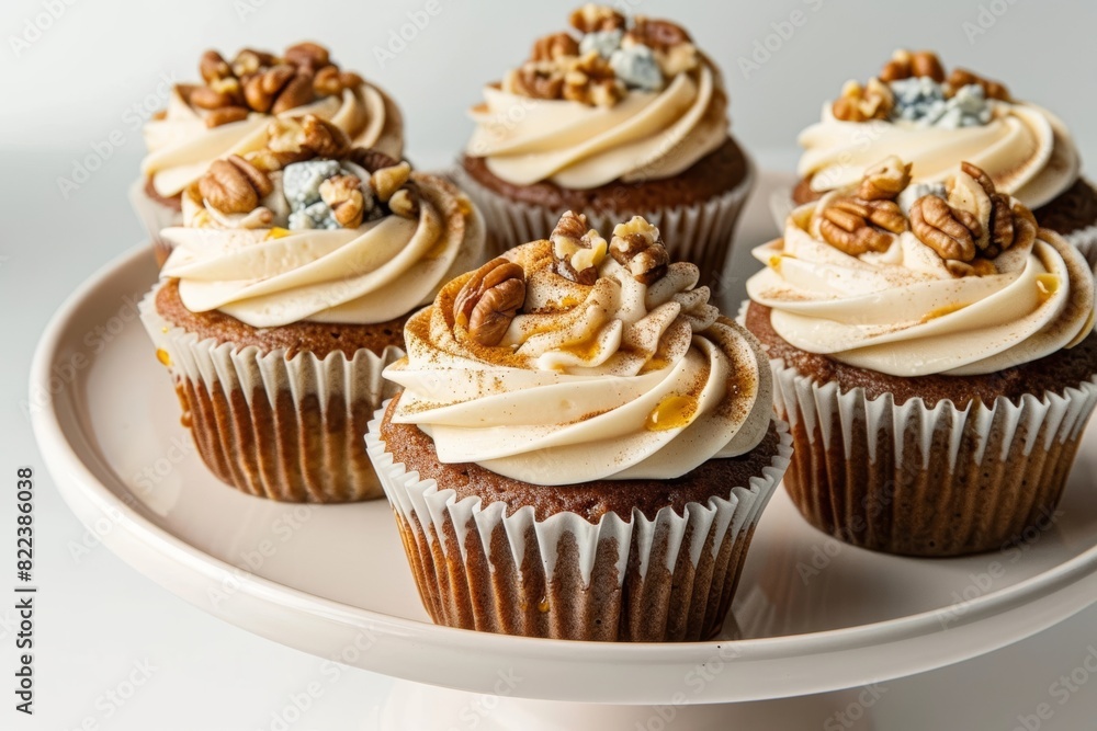 Gourmet Apple-Spice Cupcakes with Blue Cheese Gourmet Apple-Spice Cupcakes with Blue Cheese