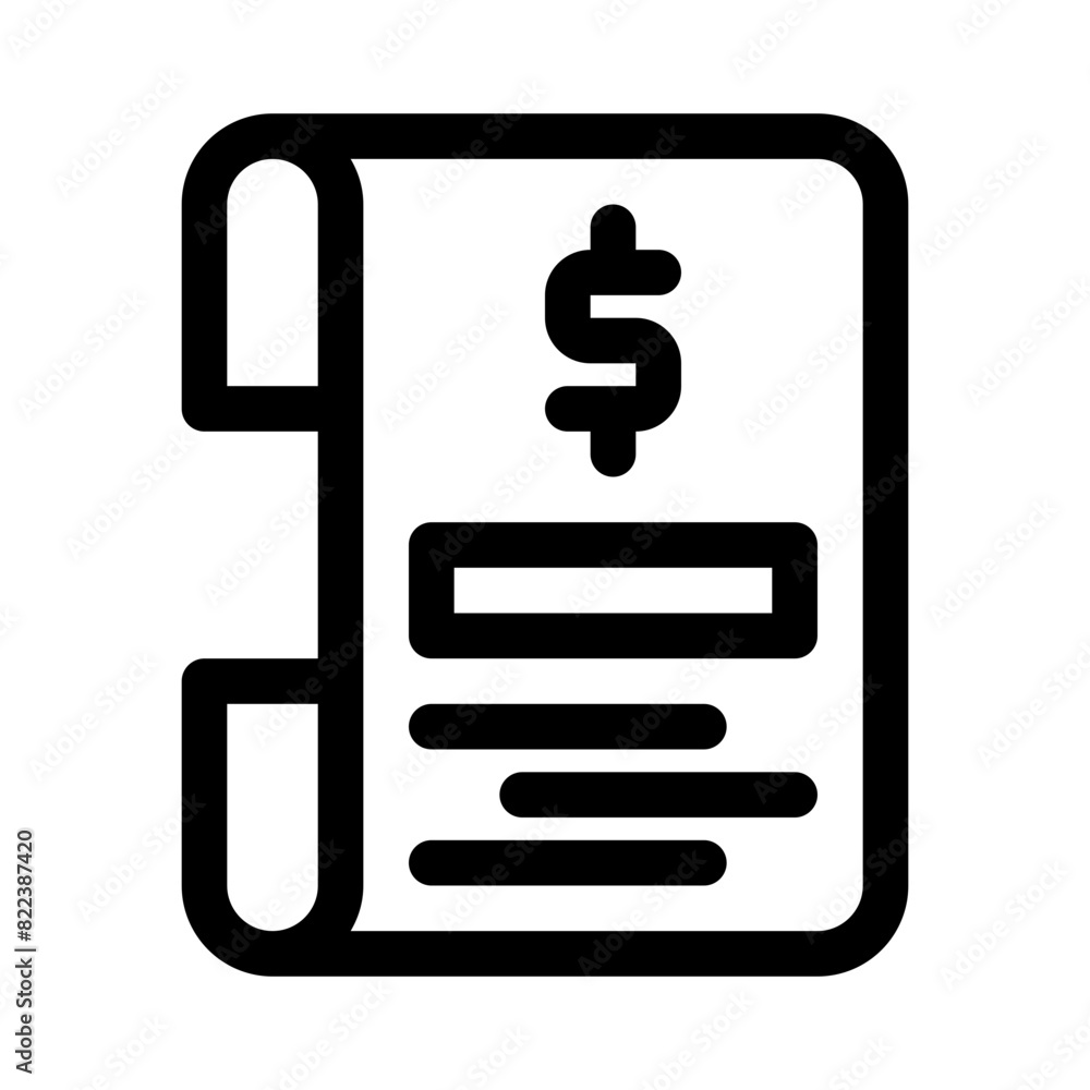 bill line icon bill line icon