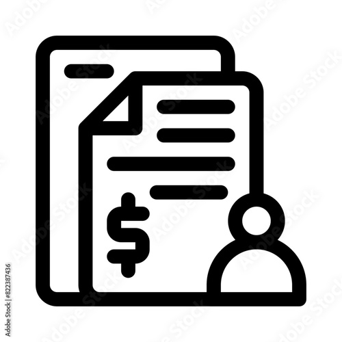 businessman line icon