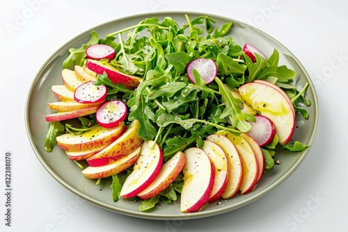 Wallpaper Mural Simple Arugula, Apple, and Radish Salad with Cider Dressing Torontodigital.ca