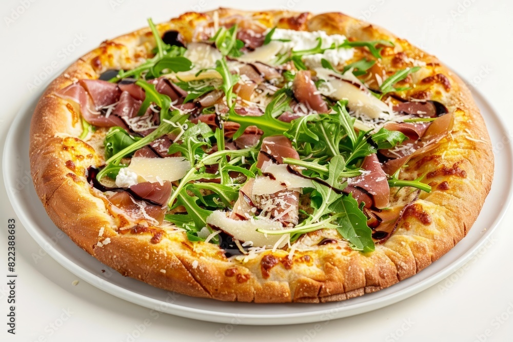 Ricotta and Balsamic Glaze Pizza with Prosciutto and Arugula Ricotta and Balsamic Glaze Pizza with Prosciutto and Arugula