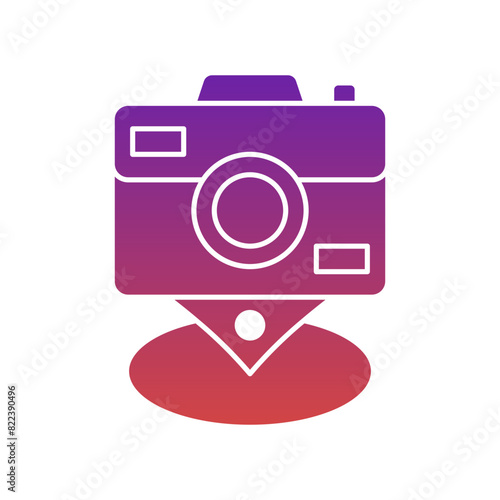 Camera Point Gradient Flat