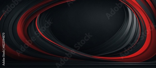 abstract black red curved banner background vector | abstract red wave background