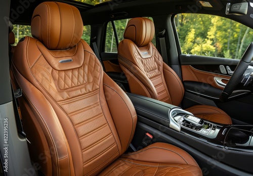 car seat set 3d chair automobile leather rendering vehicle modern interior comfortable © ryanbagoez