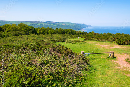 Porlock Bay and Bossington Beach, Somerset, England photo