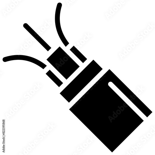 fiber optic solid icon