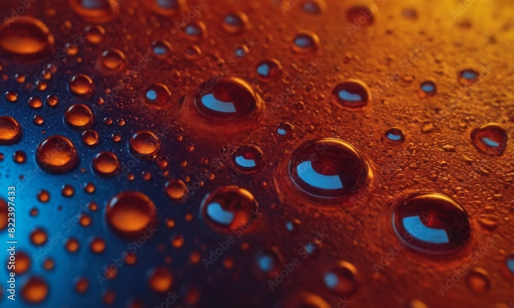 liquid drops on a colored abstract background liquid drops on a colored abstract background