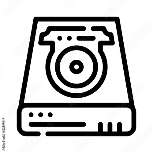 harddisk line icon