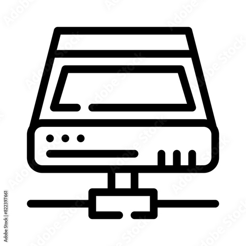 harddisk line icon