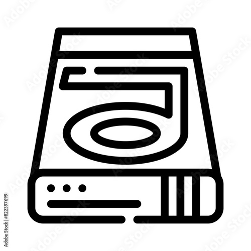 harddrive line icon