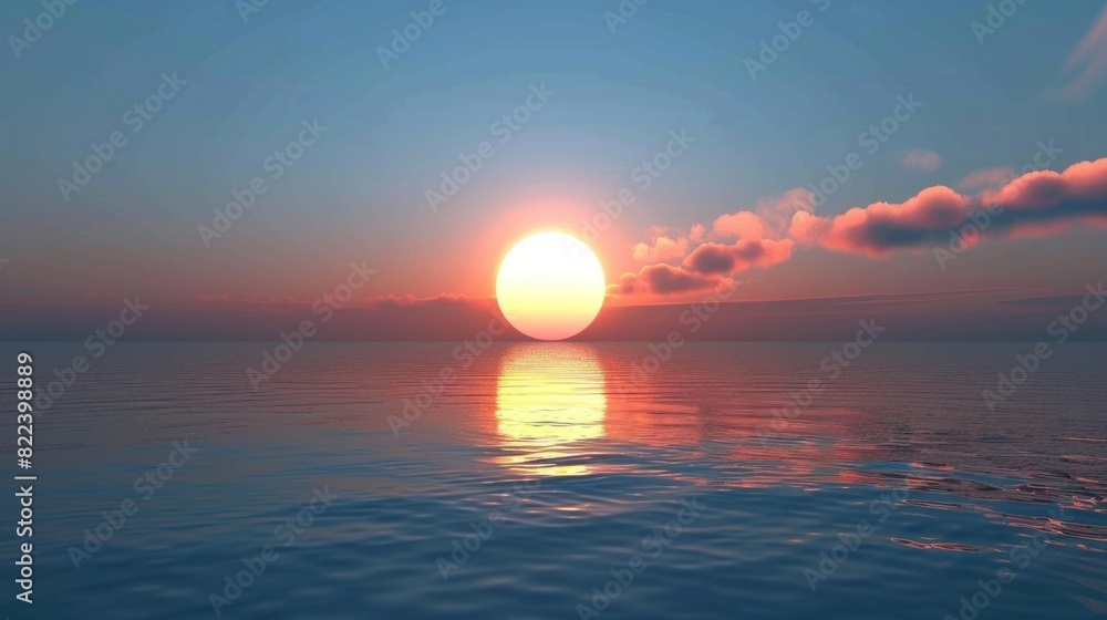 moon over a sea or ocean at night, midnight moon over a sea or ocean at night, midnight