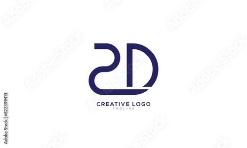 2D Abstract initial monogram letter alphabet logo design