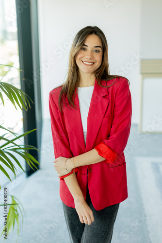 Confident woman smiling in ...