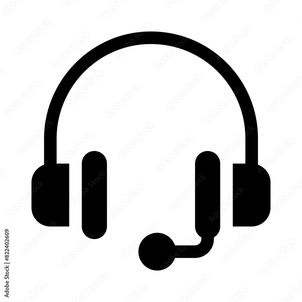 headset glyph icon headset glyph icon