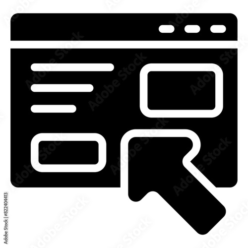 browsing solid icon