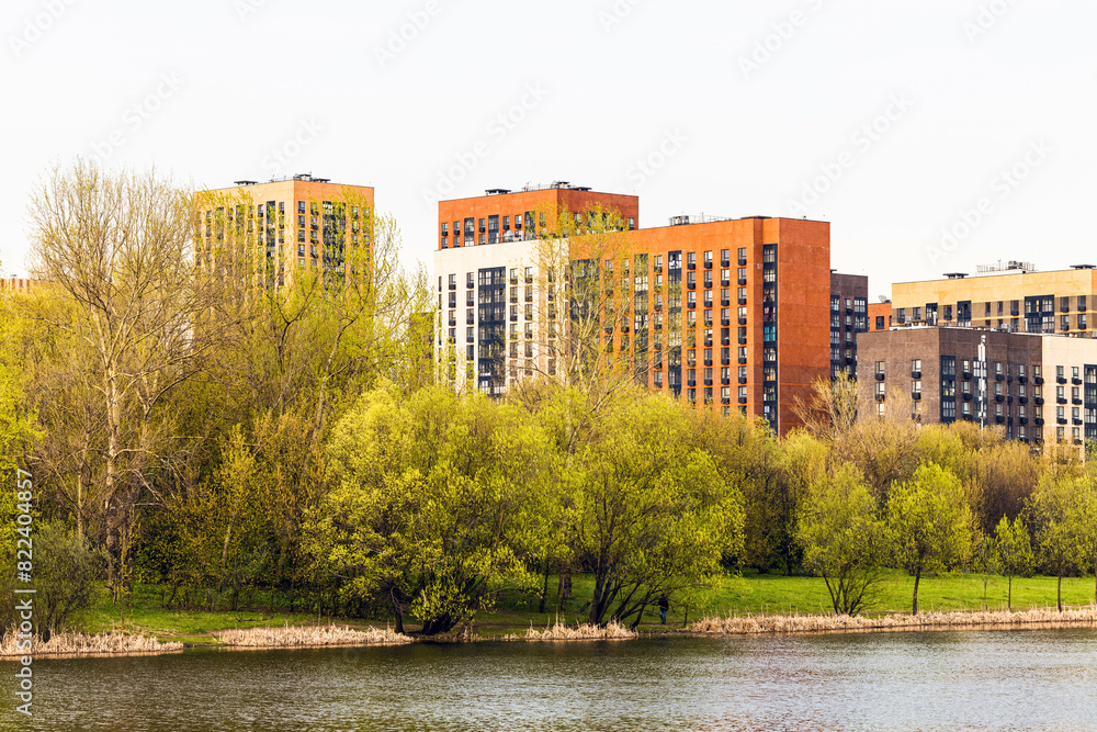 residential complex on the lake shore